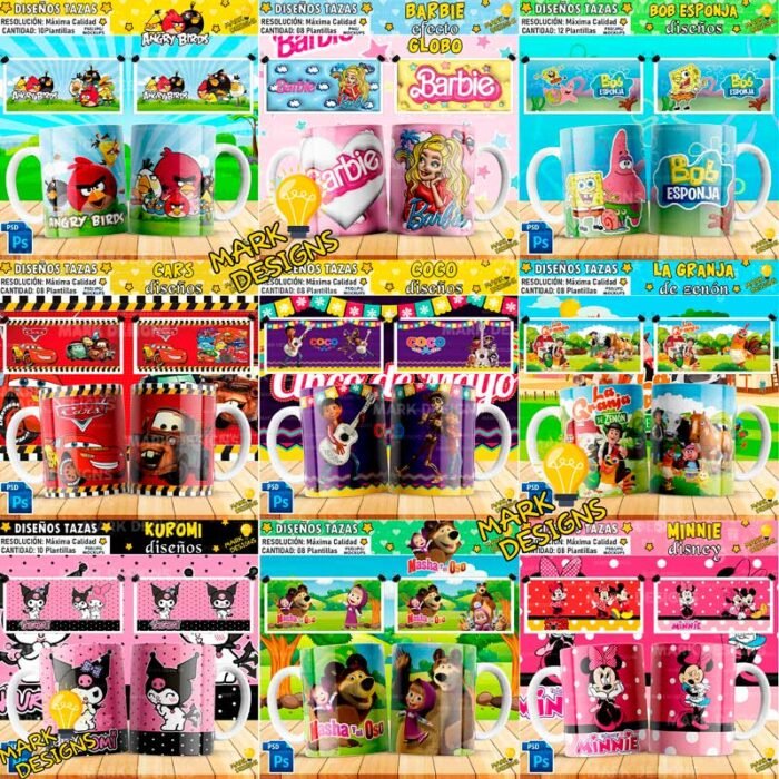 Plantillas de Caricaturas - MEGA PACK - Image 2