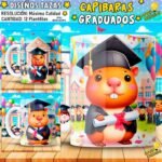 Plantillas capibaras graduados para tazas