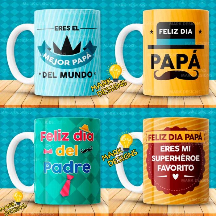 Diseños Tazas Día del Padre