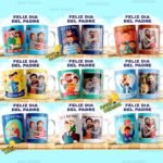 Plantillas Día del Padre con foto para Tazas