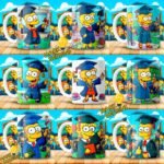 Plantillas Simpsons de graduación para Tazas