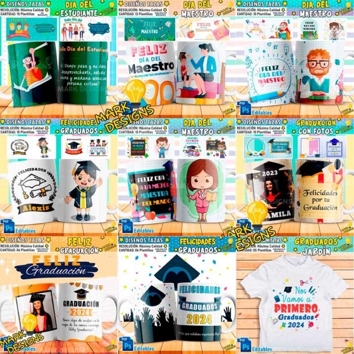 Diseños de Graduaciones y Maestros - MEGA PACK - Image 2