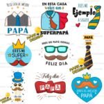 Frases día del Padre Vectores