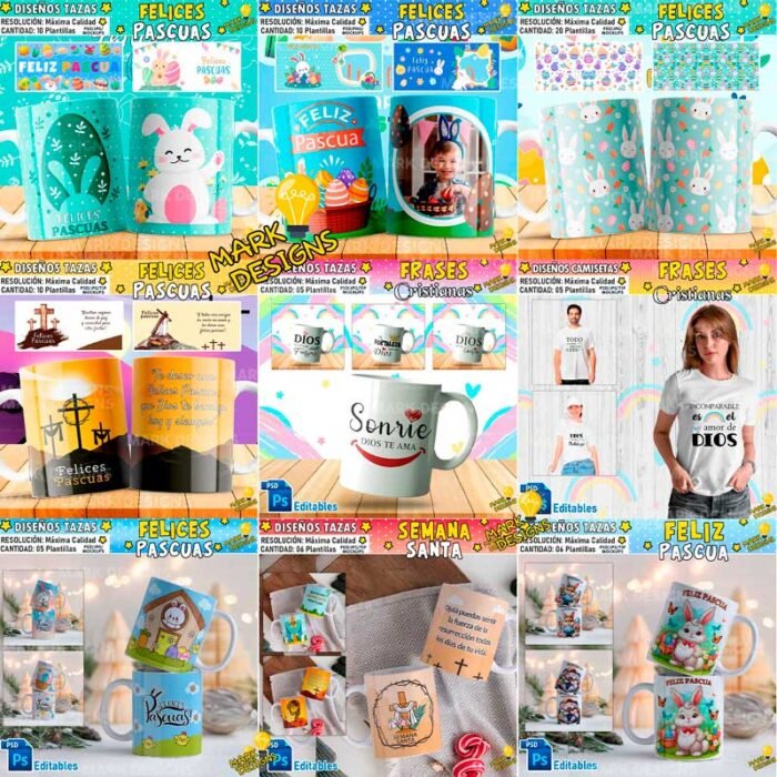 Diseños Cristianos para sublimar - MEGA PACK - Image 2