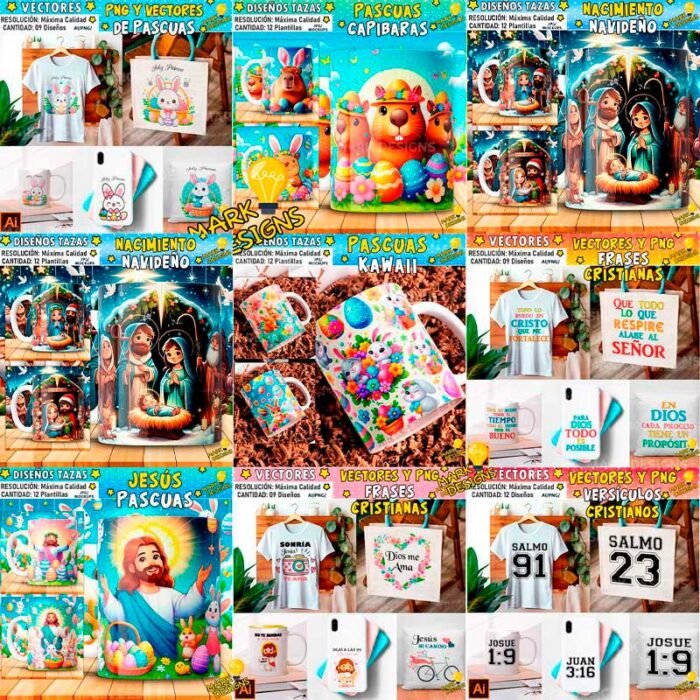 Diseños Cristianos para sublimar - MEGA PACK - Image 4