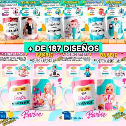 Plantillas de Profesiones para Tazas