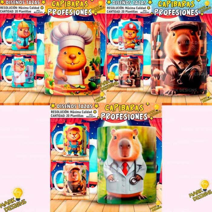 Plantillas de Profesiones para Tazas