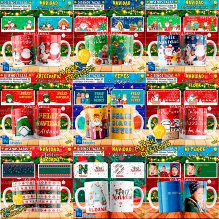 Plantillas de Navidad para Tazas