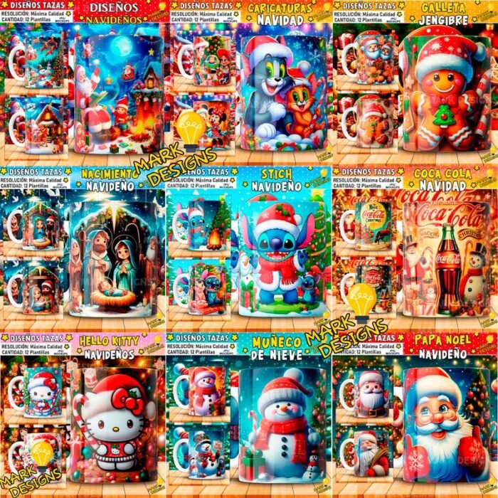 Plantillas de Navidad para Tazas 🎅+ Regalos - MEGA PACK ❄️🎄 - Image 6
