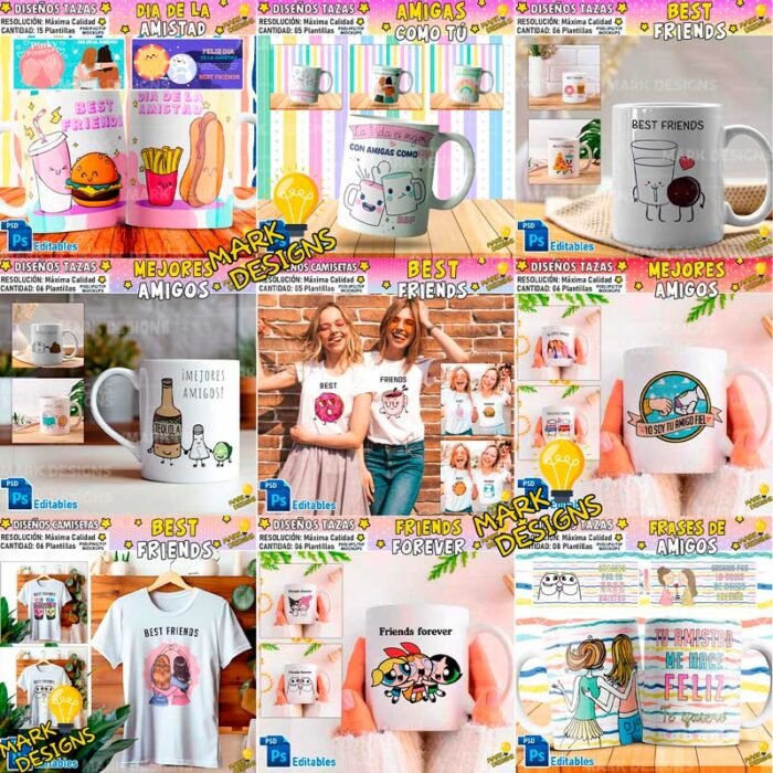 Diseños día de la Amistad - MEGA PACK - Image 2