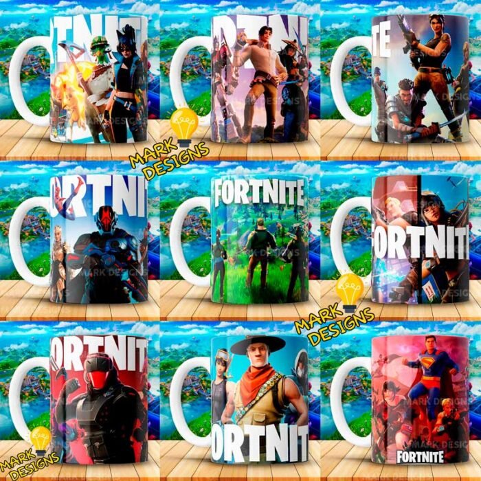 Plantillas de Fortnite para tazas