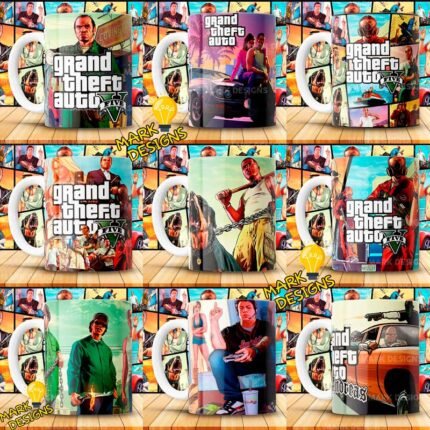 Plantillas de GTA para Tazas