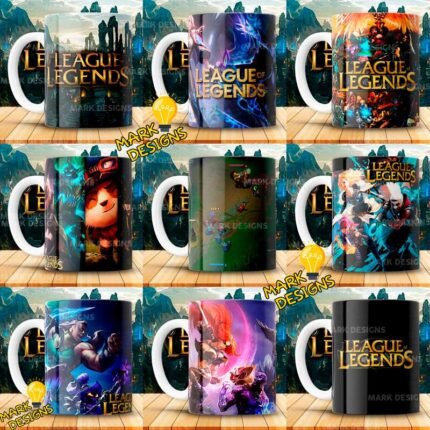 plantillas liga de leyendas para sublimar tazas