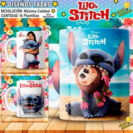 Plantillas Lilo y Stich para Tazas