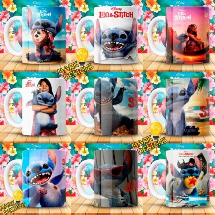 Plantillas Lilo y Stich para Tazas