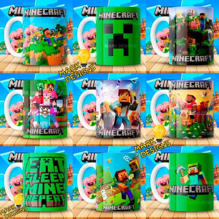 Plantillas de Minecraft para Tazas