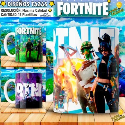 Plantillas de Fortnite para tazas