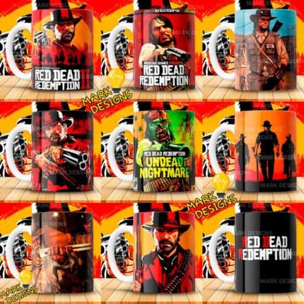 Plantillas Red Dead Redemption para Tazas