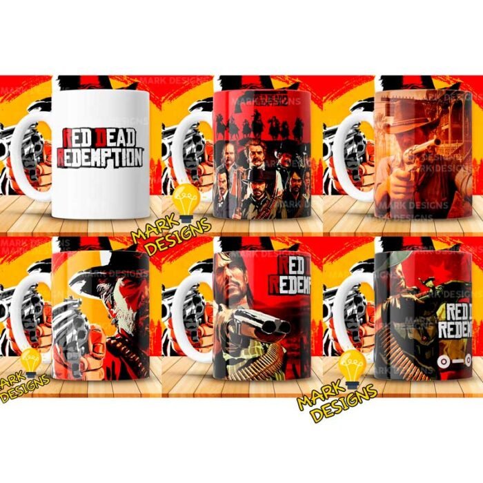 Plantillas Red Dead Redemption para Tazas - Image 3