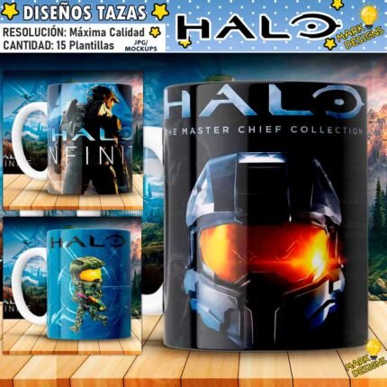 Plantillas de Halo para Tazas