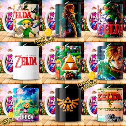 Plantillas de Zelda para Tazas