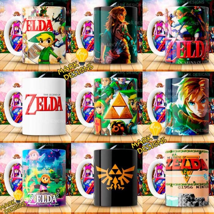 Plantillas de Zelda para Tazas