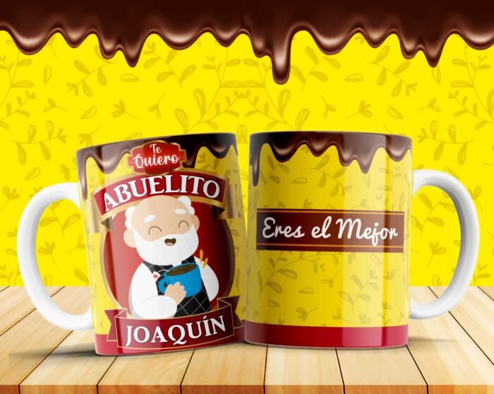 Plantilla chocolate abuelitos para tazas + Regalo - Image 4