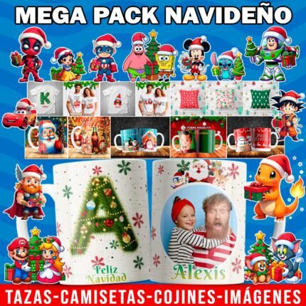 Plantillas de Navidad para Tazas 🎅+ Regalos - MEGA PACK ❄️🎄