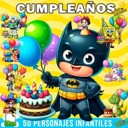 Personajes Infantiles Cumpleaños en Png
