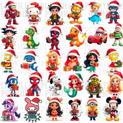 personajes infantiles navideños png