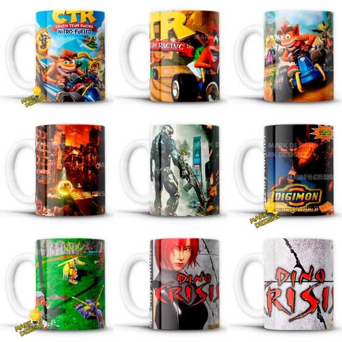 Plantillas Tazas Videojuegos Retro Play - Image 3