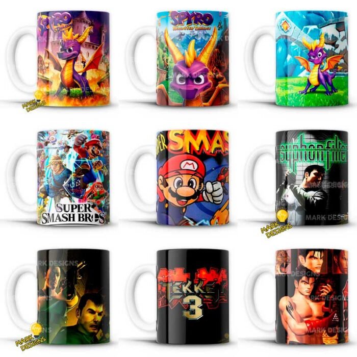 Plantillas Tazas Videojuegos Retro Play - Image 9