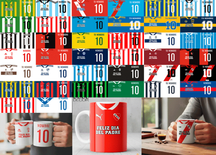 Plantillas Fútbol Argentino para Tazas ⭐⭐⭐+ Regalos - MEGA PACK 🇦🇷 - Image 3
