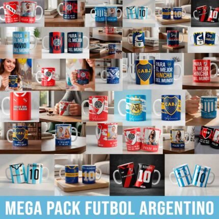 Plantillas Fútbol Argentino para Tazas
