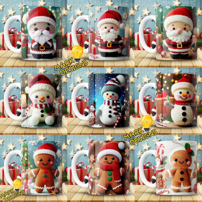 Amigurumi navideños para tazas 🍵🎄 - Image 2