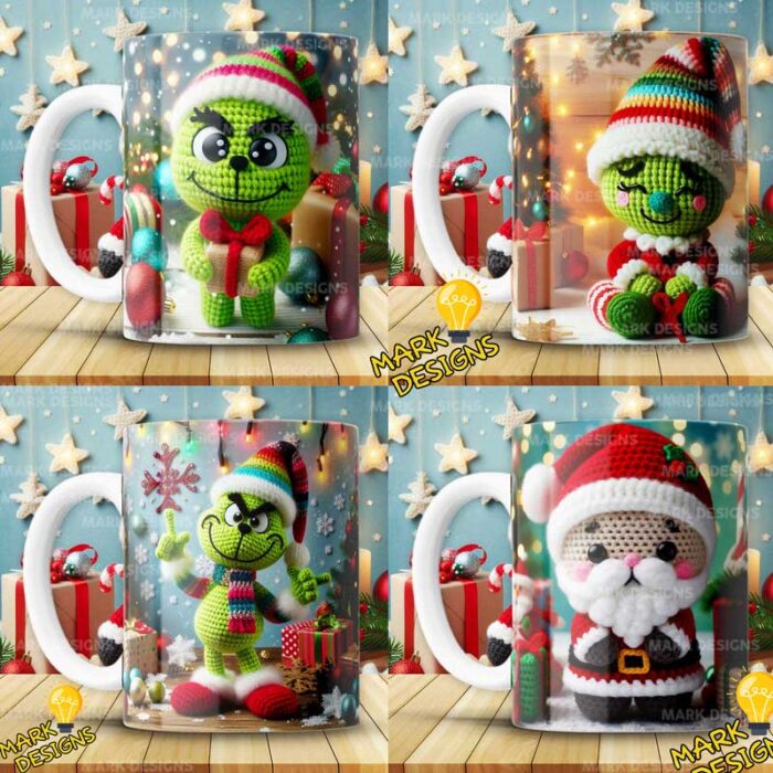 Amigurumi navideños para tazas 🍵🎄 - Image 3