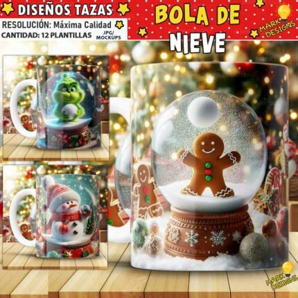 Diseños Bola de nieve para Tazas