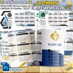 Calendario Empresarial 2026 para tazas