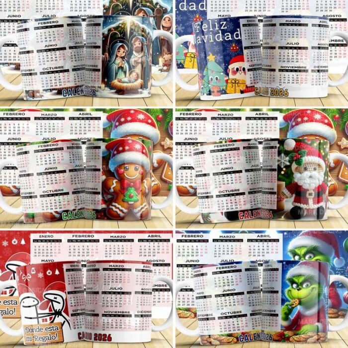Calendario Navideño 2026 para tazas 🍵🎅 - Image 3