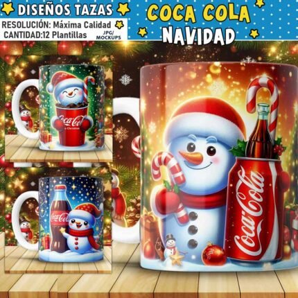 Plantillas Coca cola para Tazas