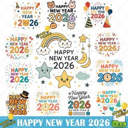 Happy New Year 2026 png