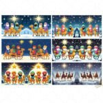 Diseños de Reyes Magos para tazas