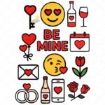 Vectores San Valentín para Imprimir
