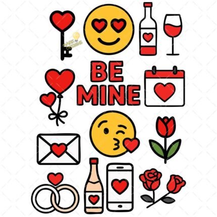 Vectores San Valentín para Imprimir