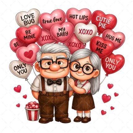 Imagen San Valentín Enamorados up PNG