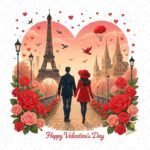 Happy Valentines Day pareja PNG