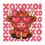 Vaca xoxo Valentine PNG