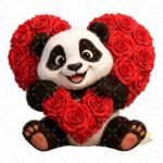 Oso Panda Love PNG