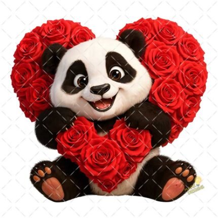 Oso Panda Love PNG