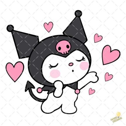 Kuromi San Valentín PNG ai